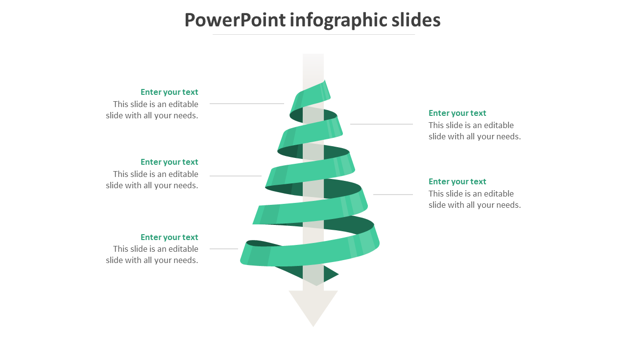powerpoint infographic slides-green